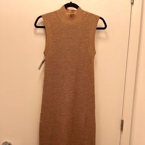 Babaton Aesthetica Knit Dress in Heather Gold Camel